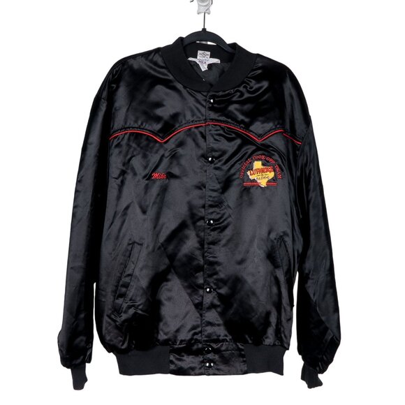 West Ark Other - Luthers BARBQ Cook Off Team Bomber Jacket 2XL Texas Barbeque BBQ Satin Western
